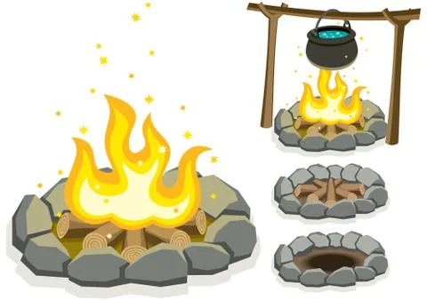 Campfire Stock Illustration