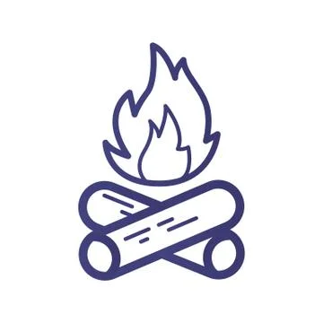 Campfire Illustrazione stock