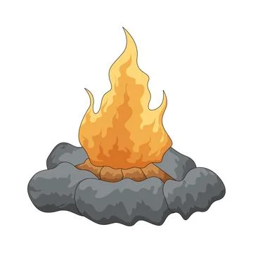 Campfire illustration Stock Illustration