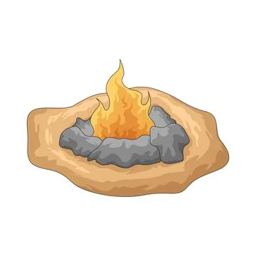 Campfire illustration Stock Illustration