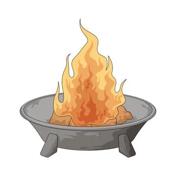 Campfire illustration Stock Illustration