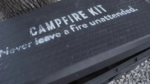 Campfire Kits - Wood and Starters Stock Footage 160302172