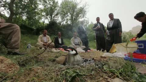 Campfire in Kurdistan (HD) c Stock Footage 11021153