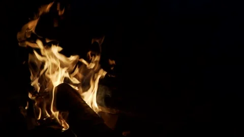 Campfire by the lake Stock Footage 147410235