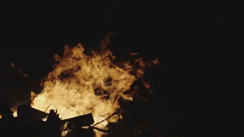 Campfire At Night Stock-Footage 150684077