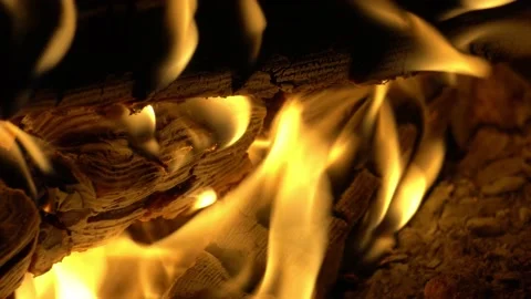 Campfire at night Stock Footage 158881322