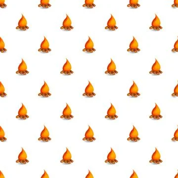 Campfire pattern creating a warm background Stock Illustration