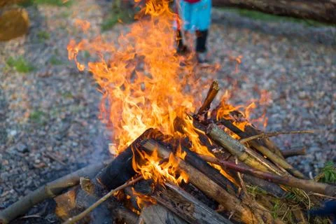 Campfire Foto stock