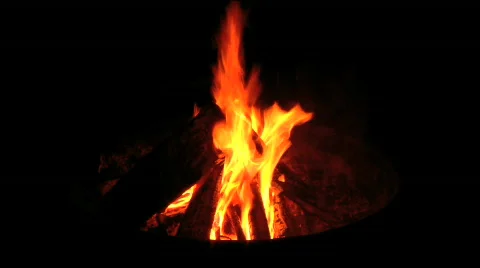 Campfire Push Stock Footage 323904