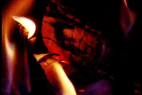 CampFire in Slow Motion Stock Footage 777677