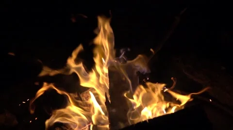 Campfire Slow Motion. Stock Footage 56811682