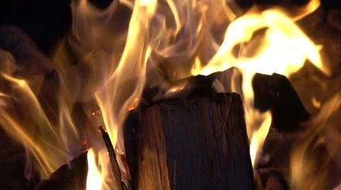 Campfire Slow Motion HD Clip. Stockbeeldmateriaal 56811643