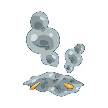 Campfire smoke Stock Illustration