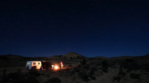 Campfire Stars Stock Footage 98342122