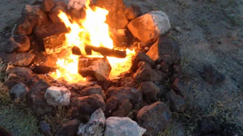 Campfire stock footage Stock Footage