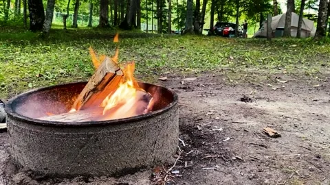 Campfire Timelapse Stock Footage 135840178