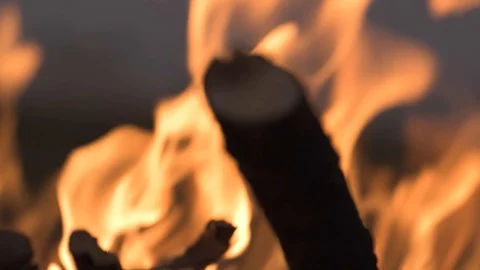 Campfire Transition Stock Footage 117070832