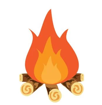 Campfire vector icon illustration Illustrazione stock