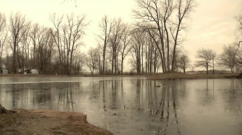 Campground Lake Stock Footage 367401