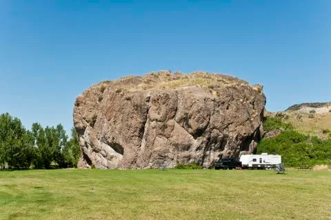 Campground rock Stock Photos