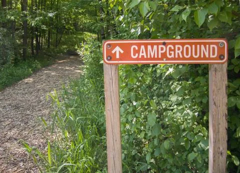 Campground Sign Stock Photos