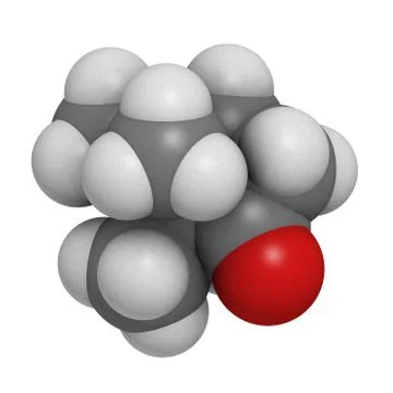 Camphor, chemical structure. Stock Illustration
