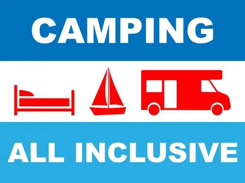 Camping all inclusive Stock Illustration