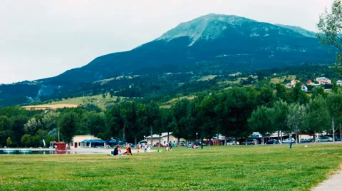 Camping in Alps Stock Footage 44127896