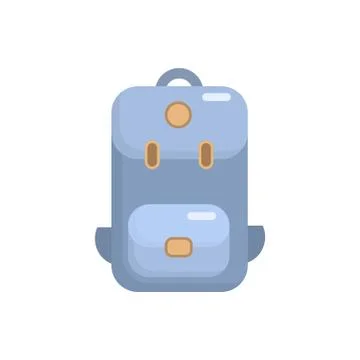 Camping backpack flat icon. Vector isolated illustration イラスト素材