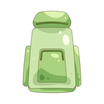 Camping backpack Illustrazione stock