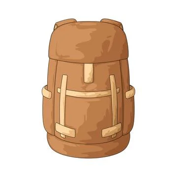Camping backpack illustration Stock Illustration