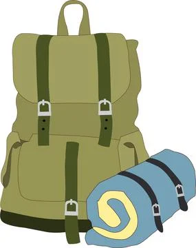 Camping Bag Stock Illustration