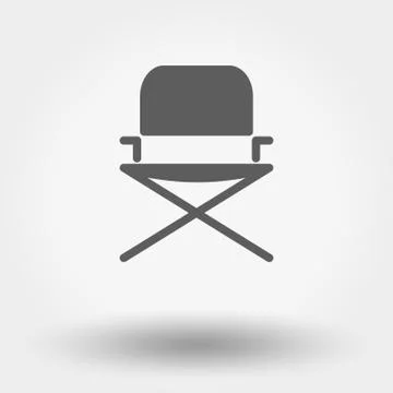 Camping chair. Stock Illustration