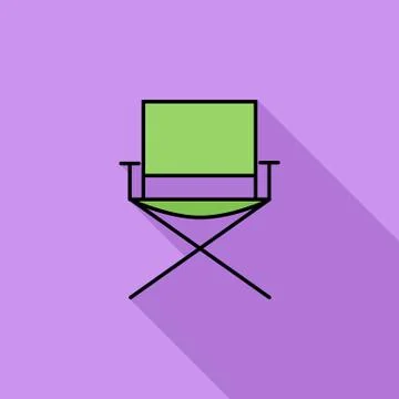 Camping chair Illustrazione stock