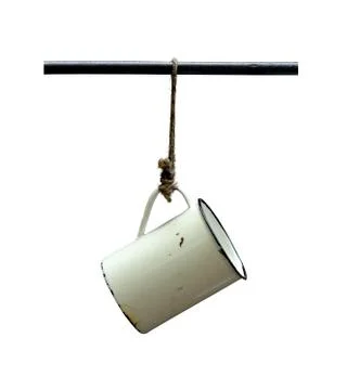 Camping cup Foto stock