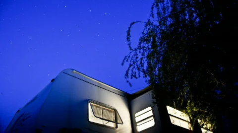 Camping Dusk to Dark Video stock 373868