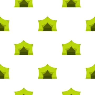 Camping equipment pattern flat Stock Illustration