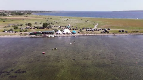 Camping at the Estuary. Summer Vacation. Vidéo 135051826