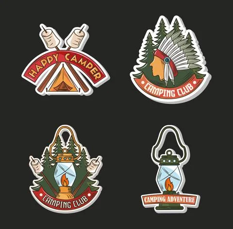 Camping extreme explore Illustrazione stock