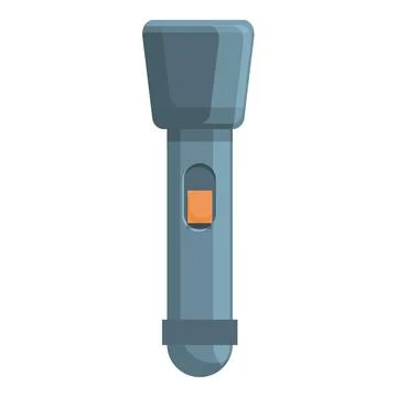 Camping flashlight icon, cartoon style 스톡 일러스트
