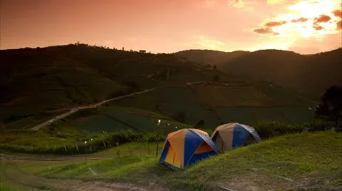 Camping Stock Footage 12438333
