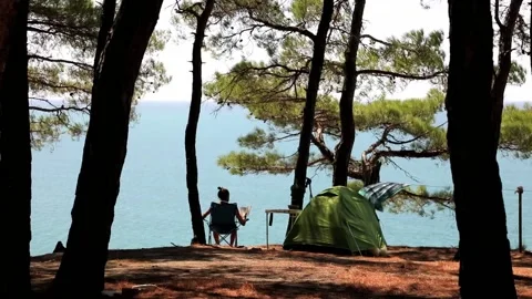 Camping. Stock Footage 114387739