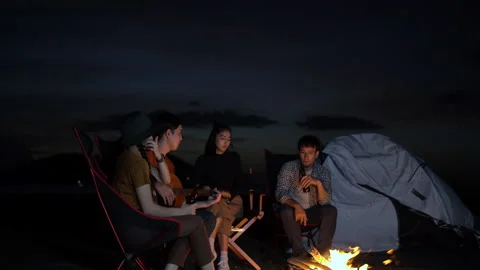 Camping Stock Footage 157868575