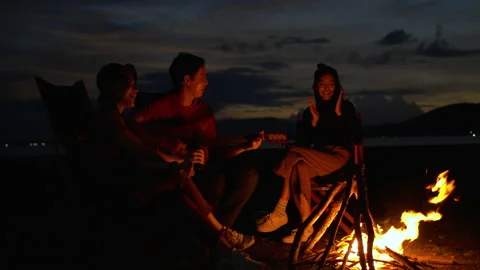 Camping Stock Footage 157868783