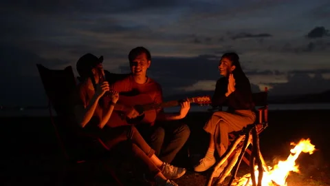 Camping Stock Footage 157870376