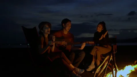 Camping Stock Footage 157870790