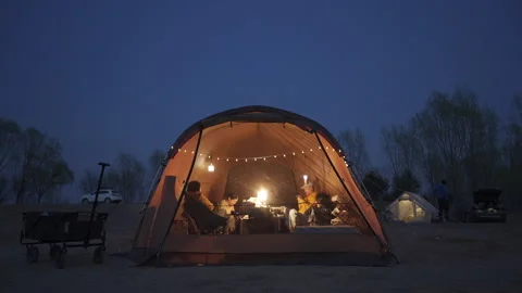 Camping Stock Footage 224612116