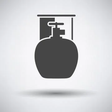 Camping gas container icon Stock Illustration