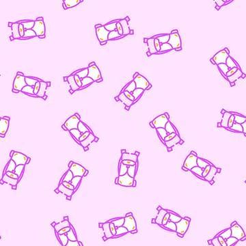 Camping hiking backpack vector seamless pattern 스톡 일러스트