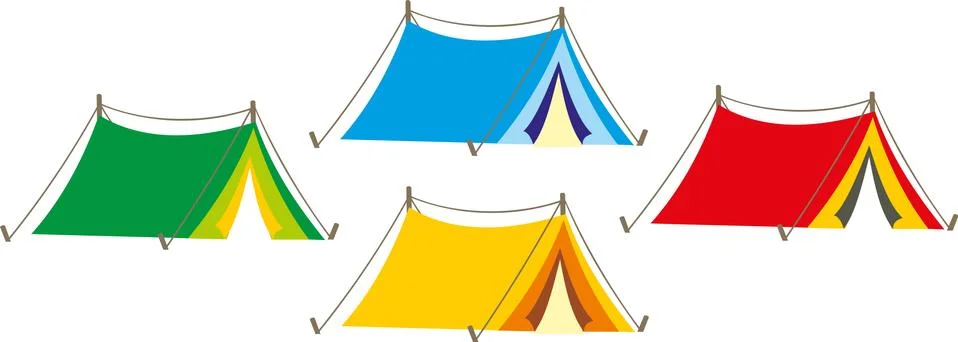 CAMPING HOLIDAYS Illustrazione stock